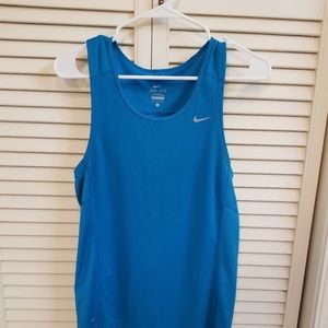 Small blue Nike athletic tank top